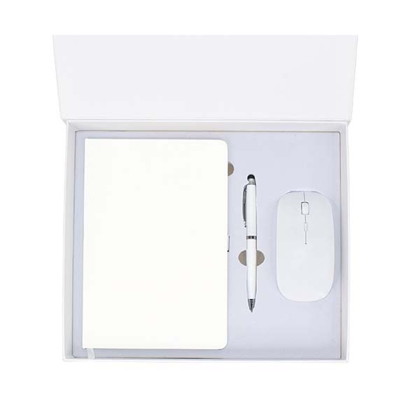 gs set3 18 office tech gift set ultra slim wireless mouse stylus pen open Office & Tech Gift Set (Magnetic Box) - Image 2