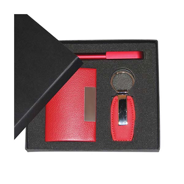 gs set3 32 office gift set keychain plastic pen card holder main Office Gift Set (Top Small Gift Box)