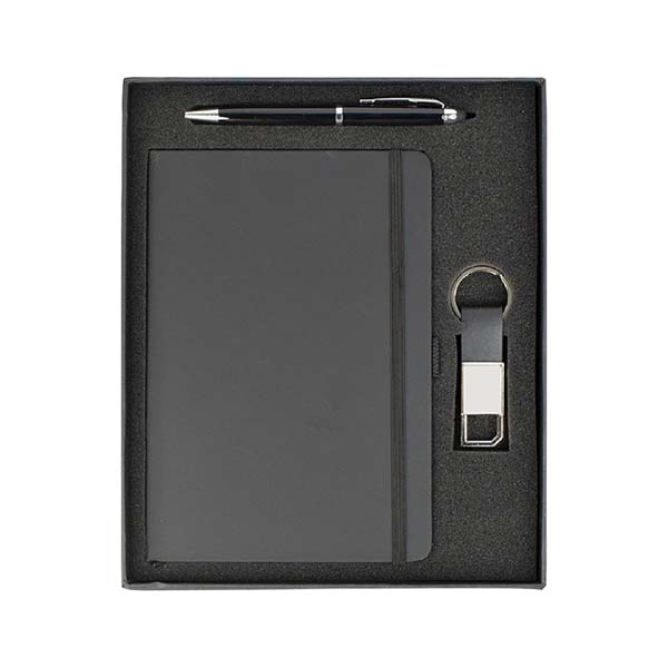 gs set3 42 office gift set keychain stylus pen pu notebook main Office Gift Set (Top Gift Box)