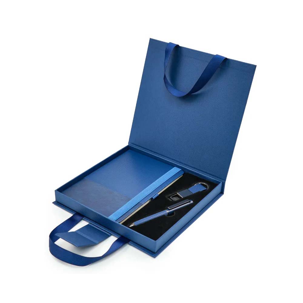 gs set3 49 a5 notebook pen keychain office gift set blu A5 Notebook, Pen & Keychain Office Gift Set - Image 2