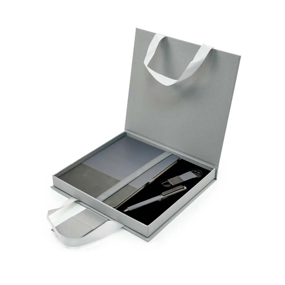 gs set3 49 a5 notebook pen keychain office gift set gry A5 Notebook, Pen & Keychain Office Gift Set - Image 5