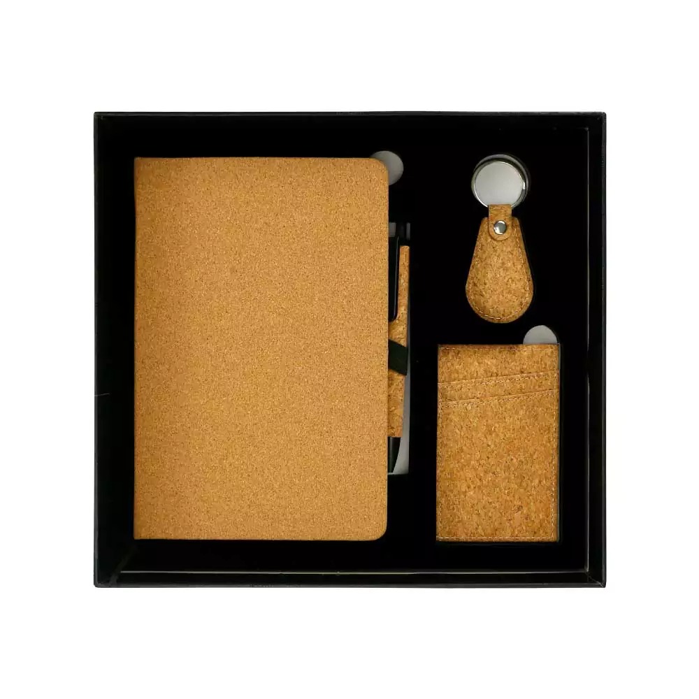 gs set4 04 4 piece cork wheat straw gift set open 4-Piece Cork & Wheat Straw Gift Set - Image 2