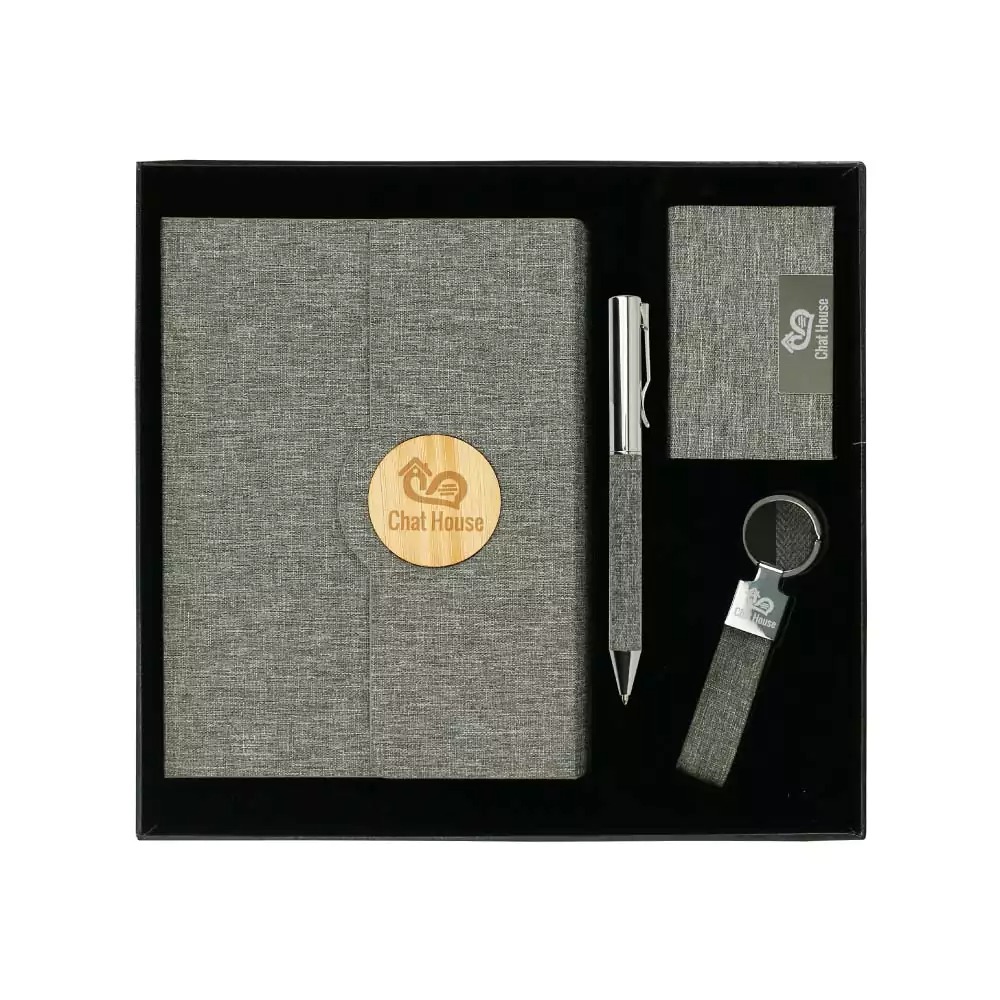 gs set4 08 rpet notebook accessories gift set printed 4-Piece RPET Notebook & Accessories Gift Set - Image 3