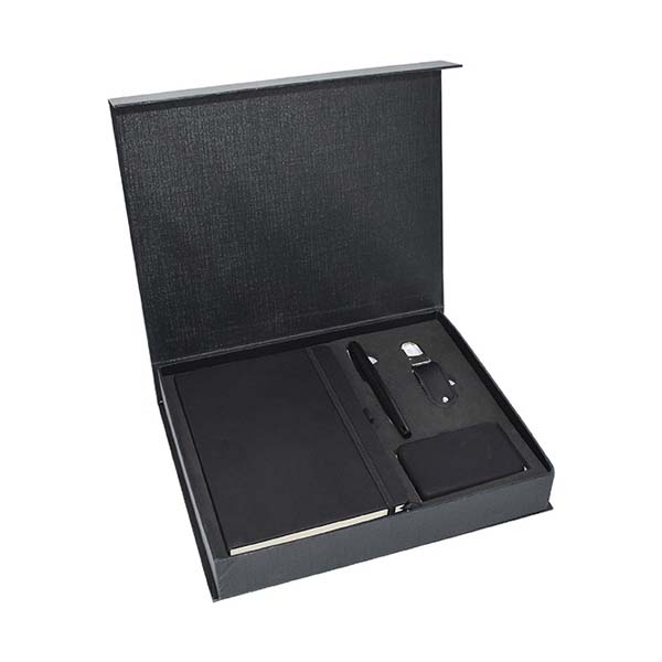 gs set4 16 office tech gift set leather usb light up powerbank main Office & Tech Gift Set (Magnetic Box)