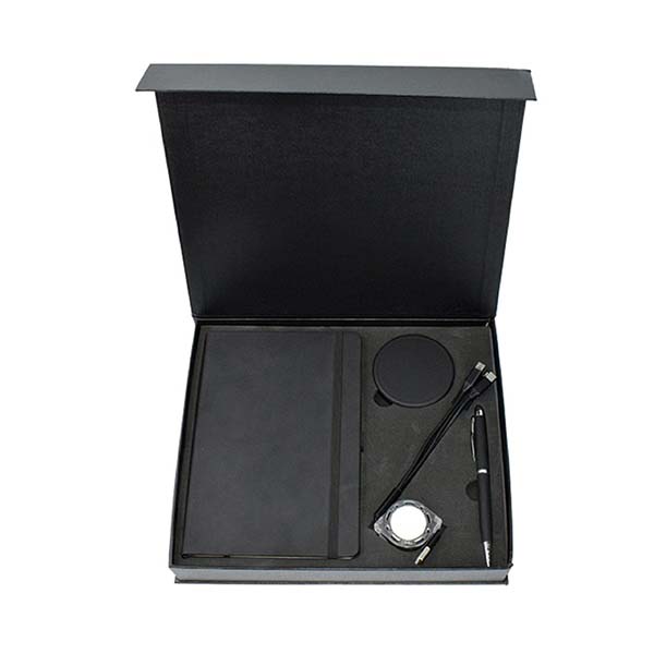 gs set4 26 office charging gift set wireless charger 3 in 1 cable notebook main Office & Charging Gift Set (Magnetic Box)