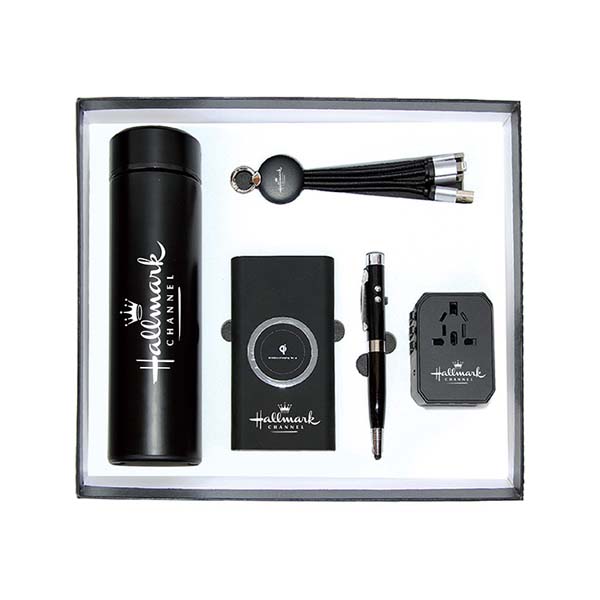 gs set5 14 office travel tech gift set wireless powerbank light up adapter printed Office & Travel Tech Gift Set (Large Top Gift Box) - Image 2