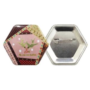 Hexagon Button Badges