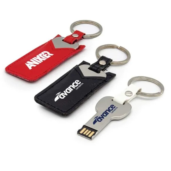 key shaped usb with leather case TG FD 113 printed Key Shaped USB with Leather Case - Image 2