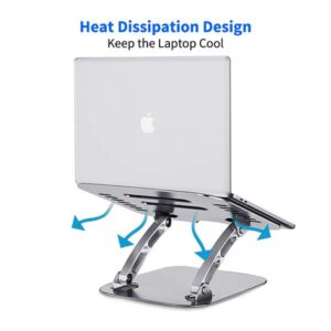 Laptop Stand, Ergonomic Height Angle Adjustable