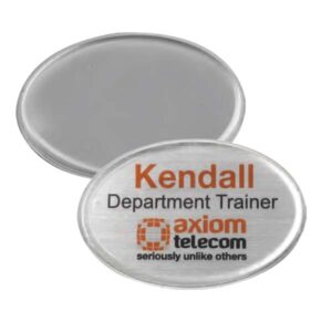 Lens Cover Oval Name Badges