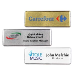 Lens Cover Rectangular Name Badges