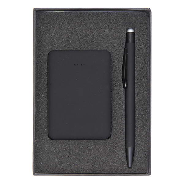 light up logo power bank stylus pen gift set GS 21 18 1 Light-Up Logo Power Bank & Stylus Pen Gift Set