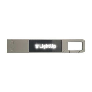 Light-Up Logo USB with Snap Hook 16GB