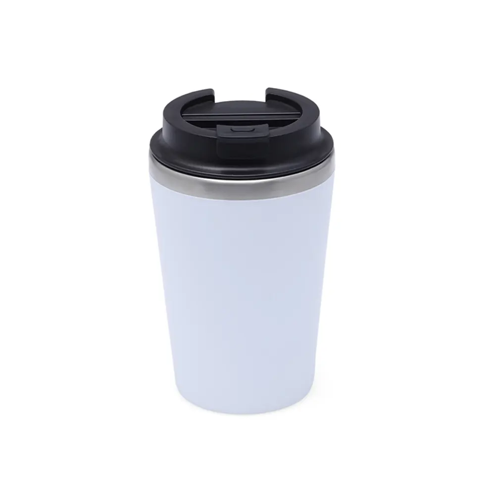 livoro double wall steel inner tumbler with spillproof lid everyday mug white 1 LIVORO - Double Wall Steel-Inner Tumbler with Spillproof Lid (350ml) - Image 5