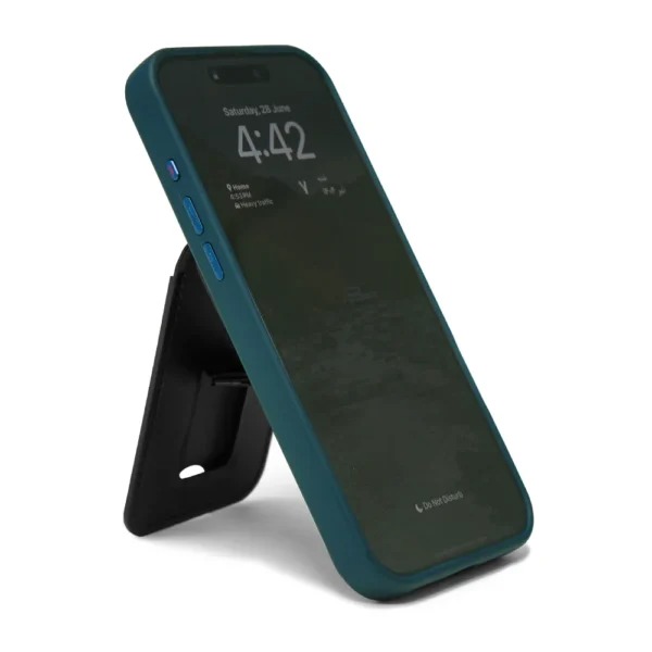 magsafe wireless charger 15w with phone stand and card slot TG WC 52 stand Magsafe Wireless Charger 15W with Phone Stand & Card Slot ? PU Leather - Image 3