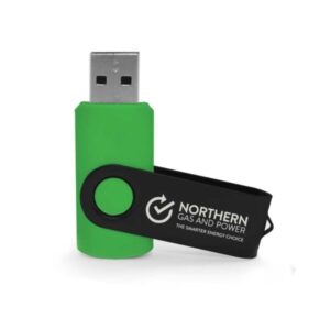 Matte Black Swivel USB Flash Drives