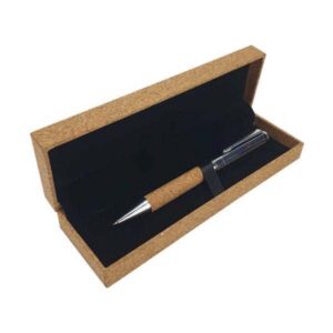 Metal Pen with Cork Barrel & Box