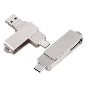 Metal Silver OTG USB Flash Drives