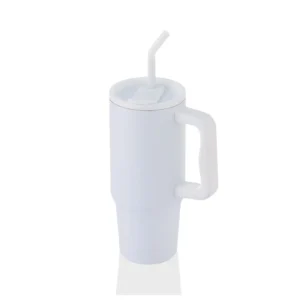 METTRO – Recycled Stainless Steel Insulated Tumbler with Rotating Lid & Handle (900ml)