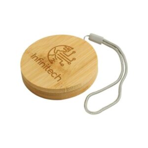 Multi-Charging Cable Set in Round Bamboo Case