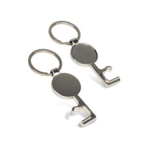 Multi-Functional Round Key Chain Bottle Opener