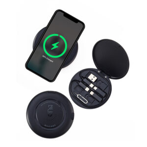 Multi-Purpose Travel Charging Kit with 15W Wireless Charging & SD Slots by Zeon