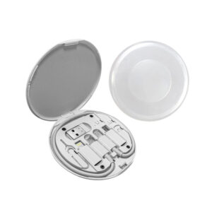 Multifunctional Travel Charging Kit with Sim Ejector, SD Card Slot & Built-in Phone Stand