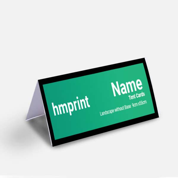 name tent cards landscape without base 3 printing dubai hmprint