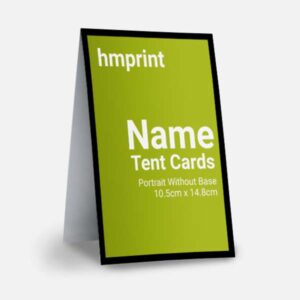 Name Tent Cards – Portrait Without Base