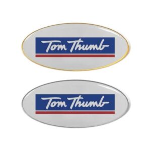 Oval Flat Metal Badges