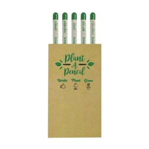 Plantable Pencil Set – Seeds: Tomato, Coriander, Chili, Mustard, Fenugreek