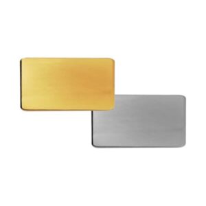 Rectangular Shaped Metal Badges