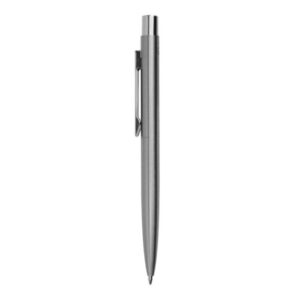 Recycled Stainless Steel Push-Button Metal Pen – Blue Ink