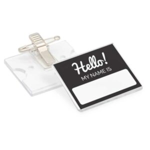 Reusable Acrylic Name Badges