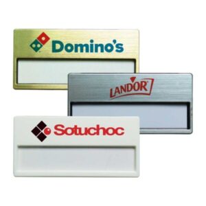 Reusable Insert Name Badge with a window