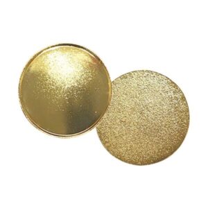 Round Shaped Gold Metal Badges