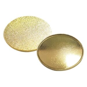 Round Shaped Gold Metal Badges