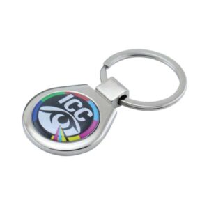 Round Shaped Metal Keychain