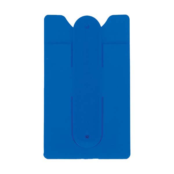 silicone phone wallet with stand TG PMA 43 BLU