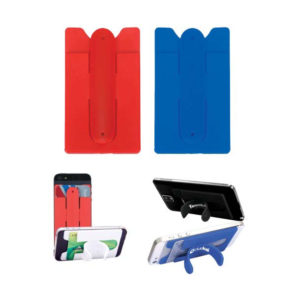 silicone phone wallet with stand TG PMA 43 CLR 1 Silicone Phone Wallet With Stand - Image 3