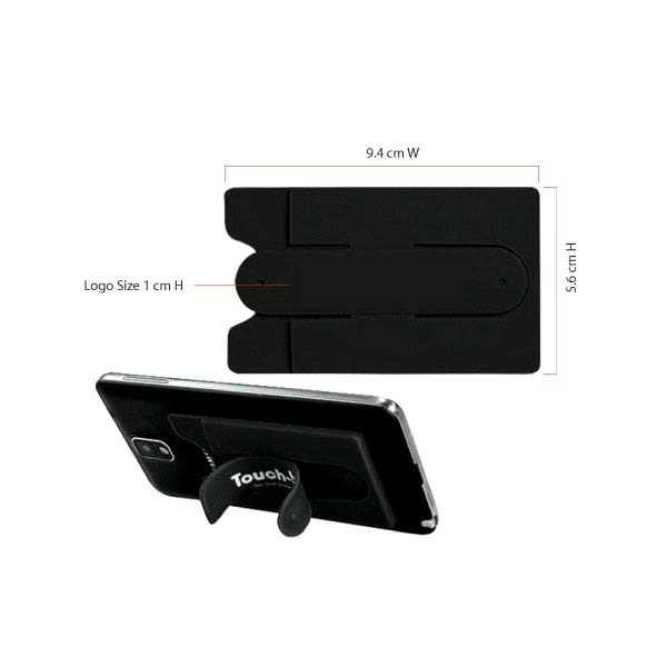 silicone phone wallet with stand TG PMA 43 main 1 Silicone Phone Wallet With Stand - Image 2