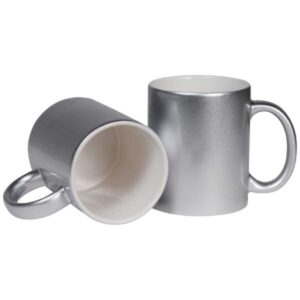 Silver Personalized Coffee Mugs