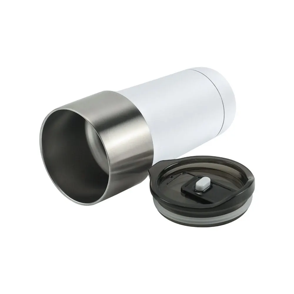 siptio stainless steel slide lock tumbler for spill safe sipping white 2 SIPTIO - Stainless Steel Slide-Lock Tumbler for Spill (591ml) - Image 4
