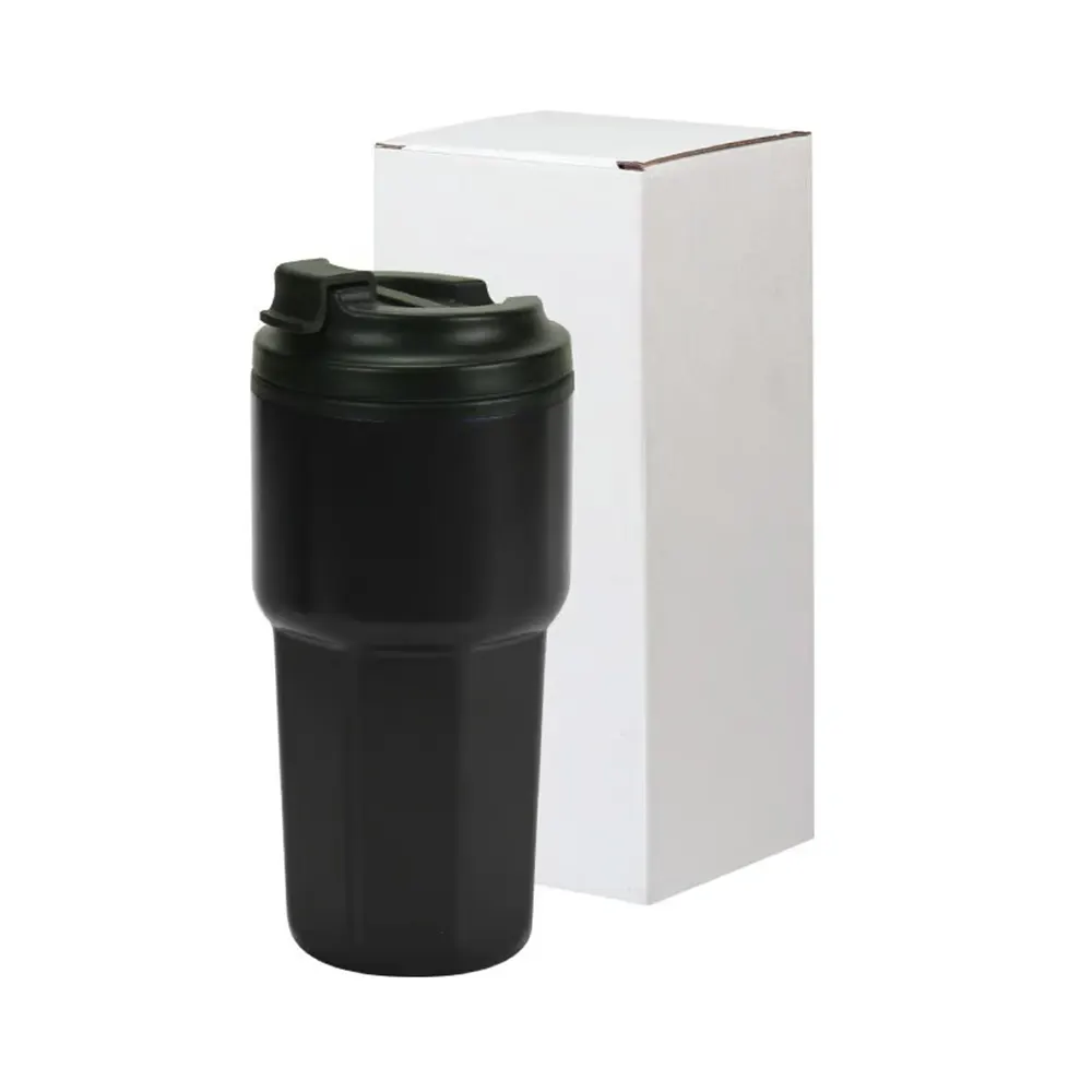 siptra matte double wall everyday tumbler with lid black 2 SIPTRA - Matte Double-Wall Everyday Tumbler with Lid (473ml) - Image 2