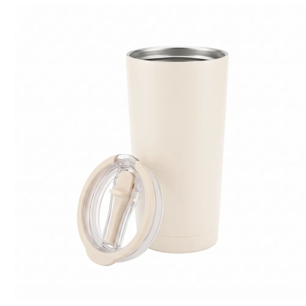 slyro vacuum insulated tumbler with flip up straw lid carry handle leakproof sandstone 2 SLYRO - Vacuum Insulated Tumbler with Flip-Up Straw Lid & Carry Handle (600ml) - Image 6