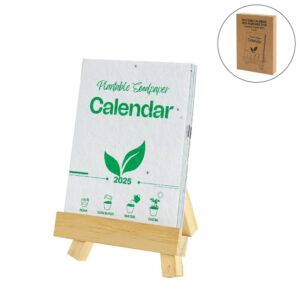A5 Plantable Calendar with Bamboo Easel Stand