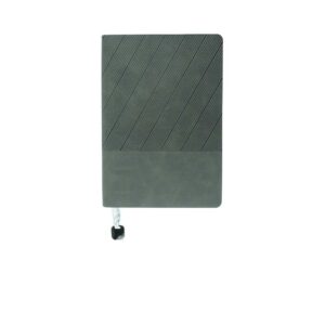 A5 Soft PU Leather Notebook With Metal Plate Bookmark