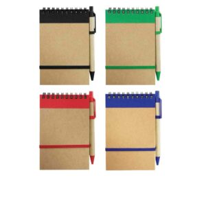 Recycled Cardboard Notepad With Pen