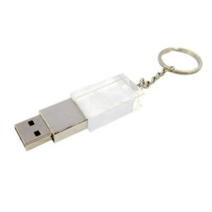 Square Crystal Metal USB Flash Drives