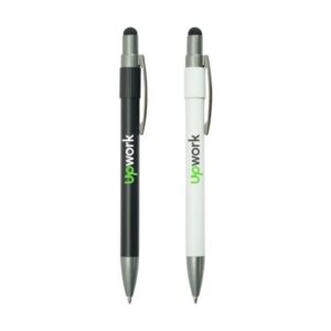 Stylus Metal Pen with Side Spinner – Blue Ink